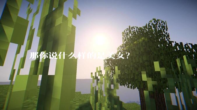 那你说什么样的是美女？