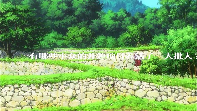 有哪些小众的开源项目养活了一大批人?